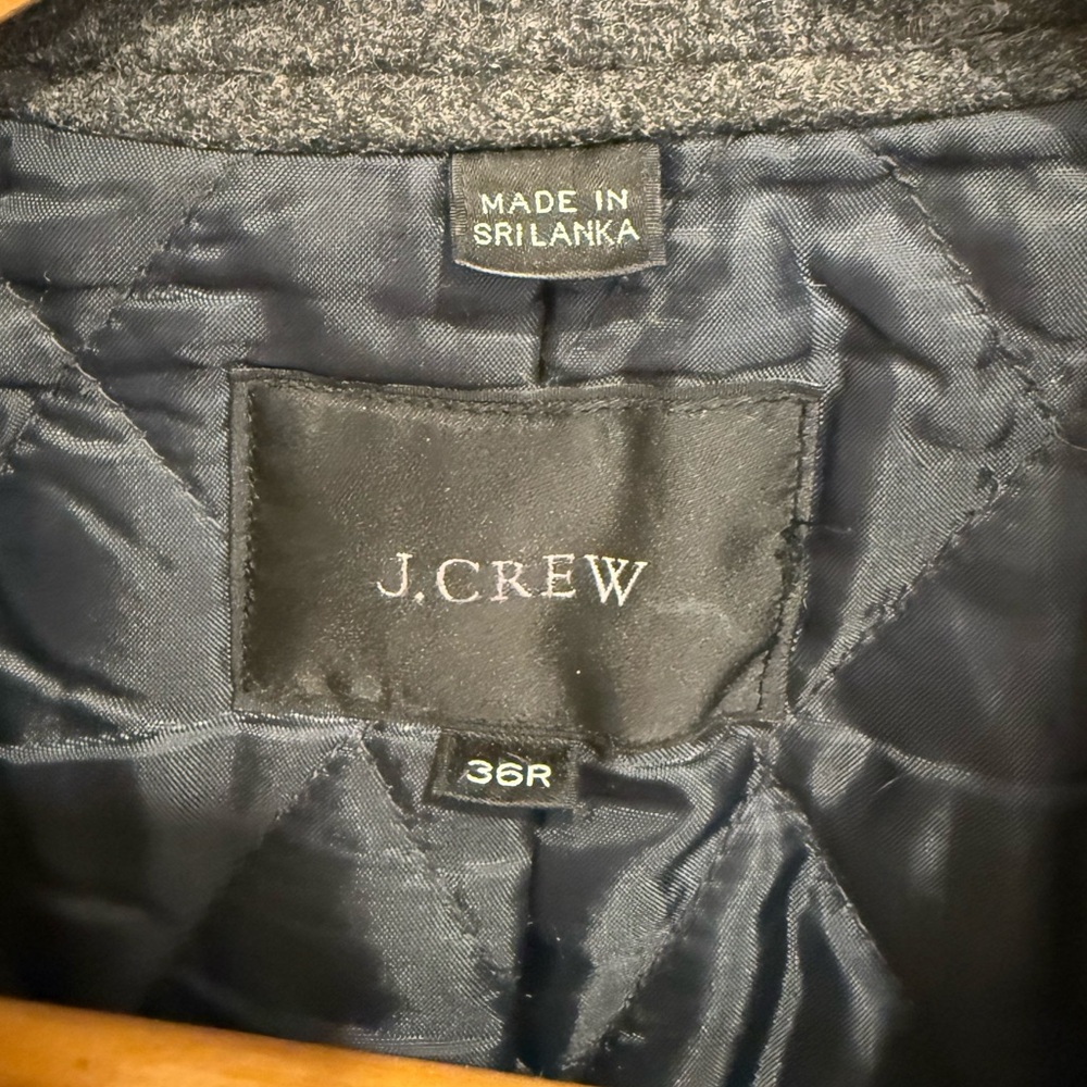 J. Crew Charcoal Wool Blend Coat - Picture 3 of 5